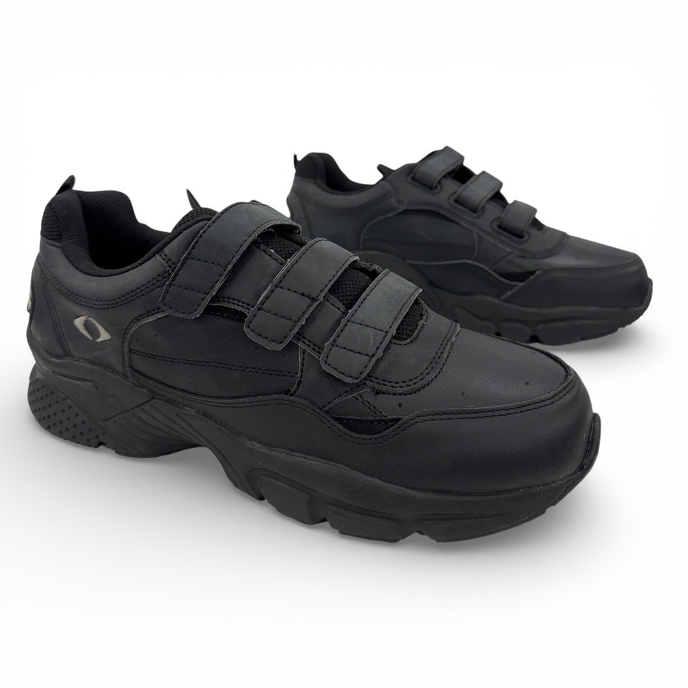 Apex Ambulator Men's Black Wide Walking Shoes Sneakers Size 10.5